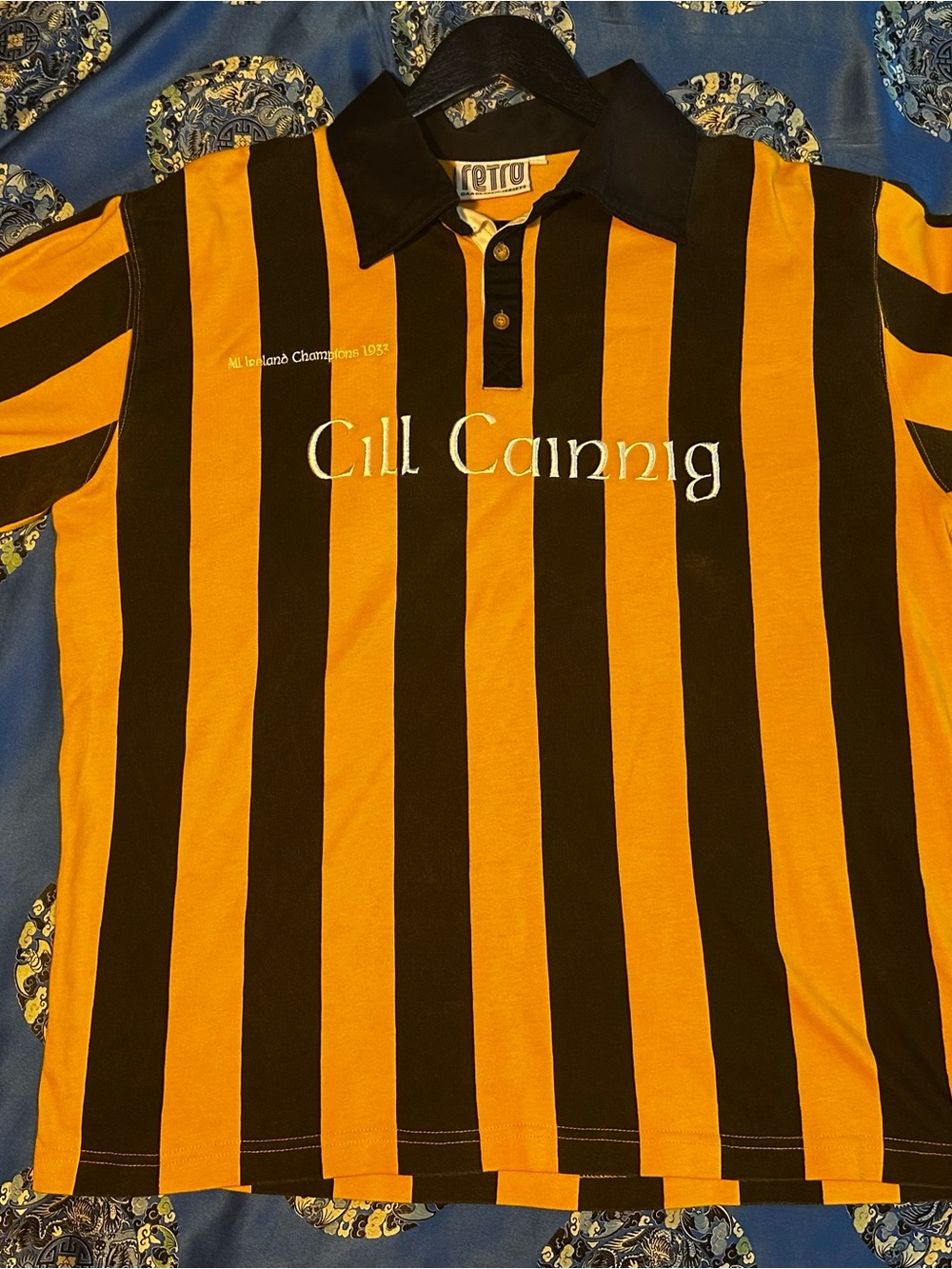 Retro GAA Classic Jerseys Kilkenny 1933 All Ireland Champions Polo Shirt Men L